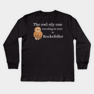 Rockefeller the Owl New York Kids Long Sleeve T-Shirt